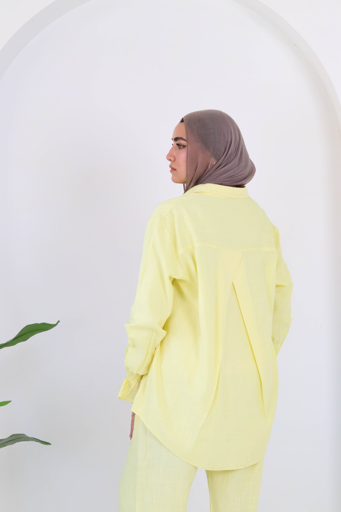 Everyday linen set in yellow