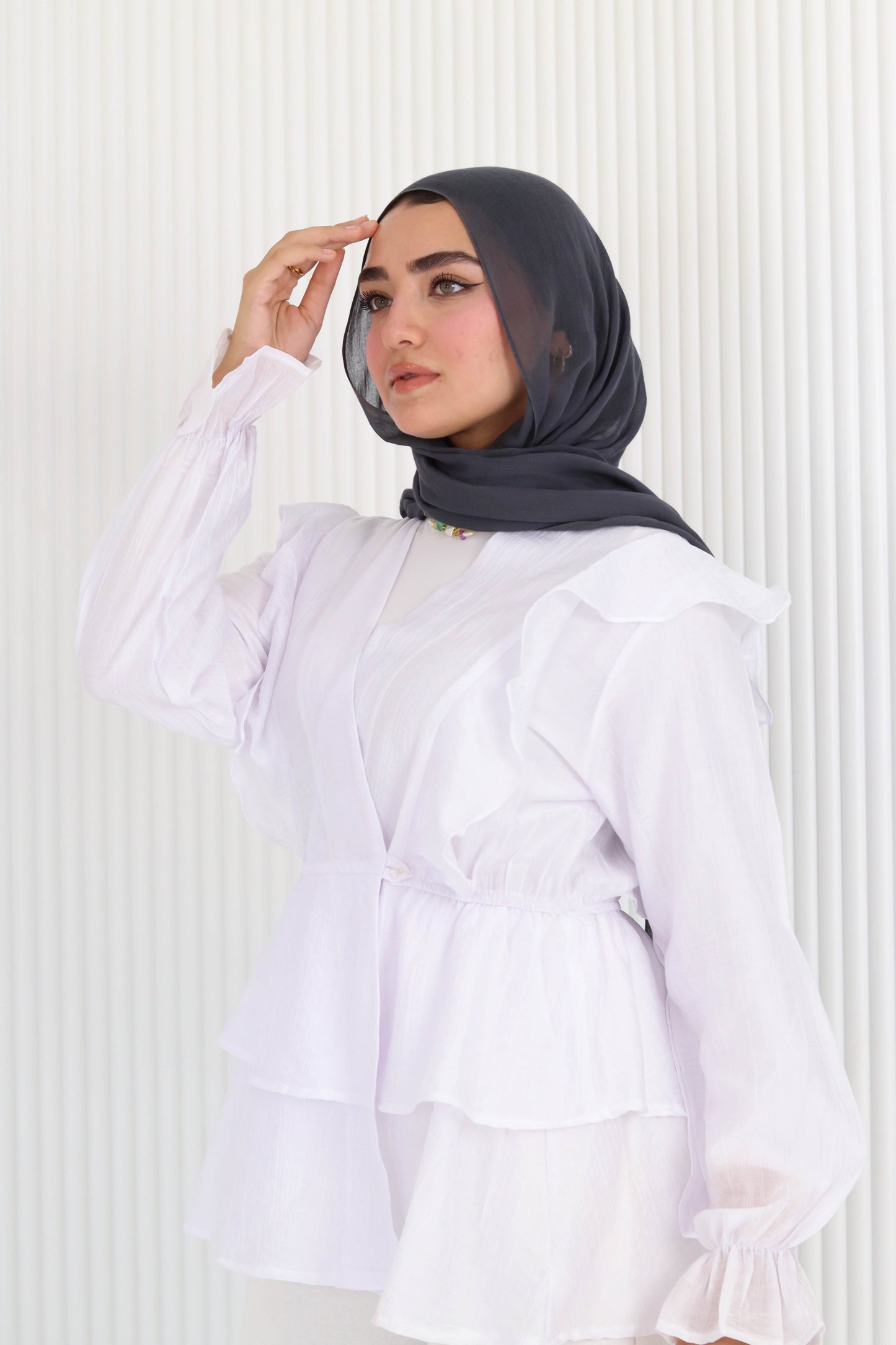 Butterfly blouse in white