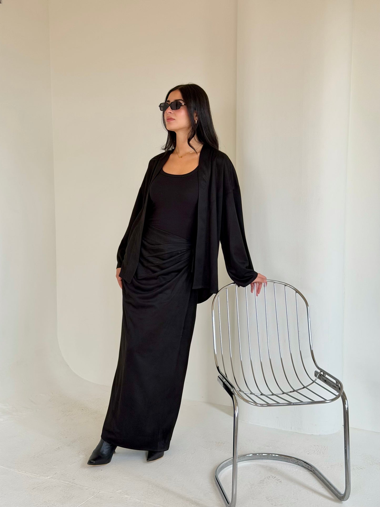 Aura Suede Set Black