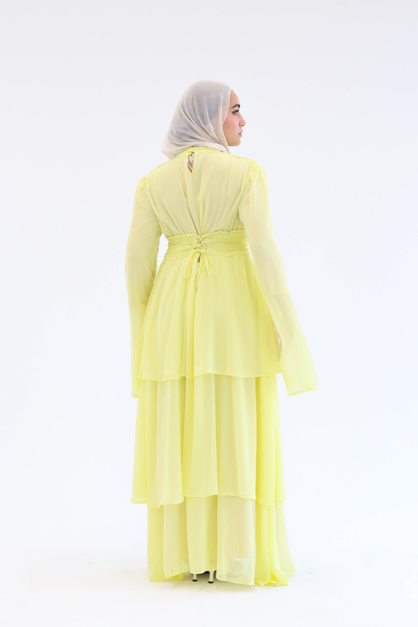 REEM DRESS IN YELLOW