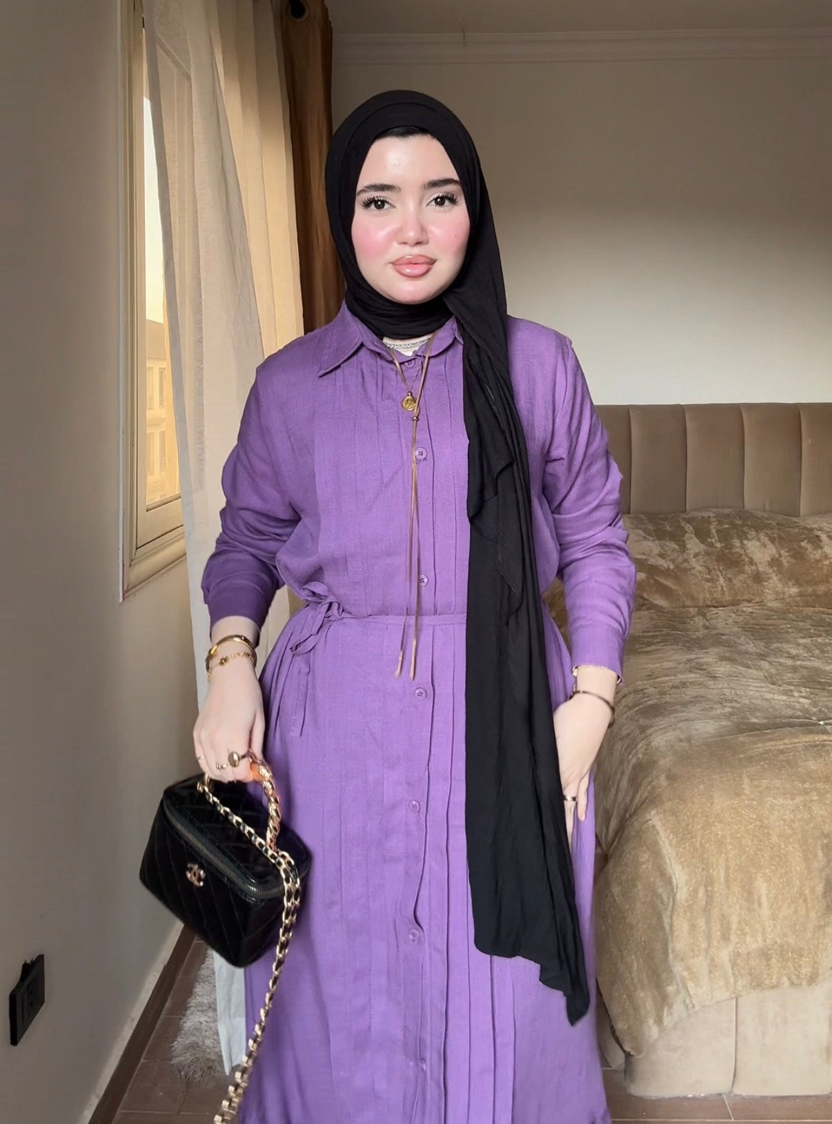 LINA DRESS IN PURPLE