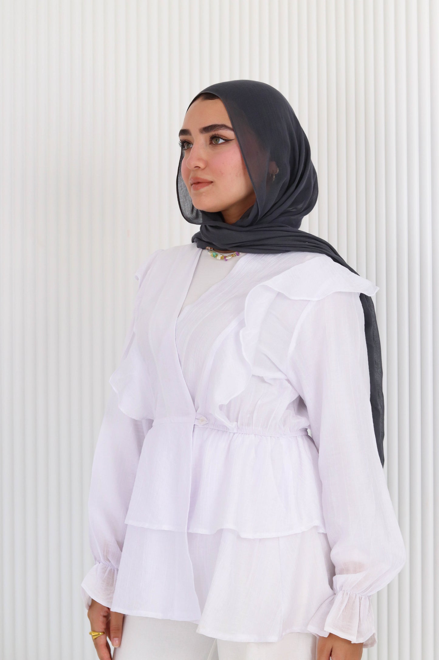 Butterfly blouse in white