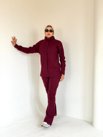 Charleston Cozy Set Maroon