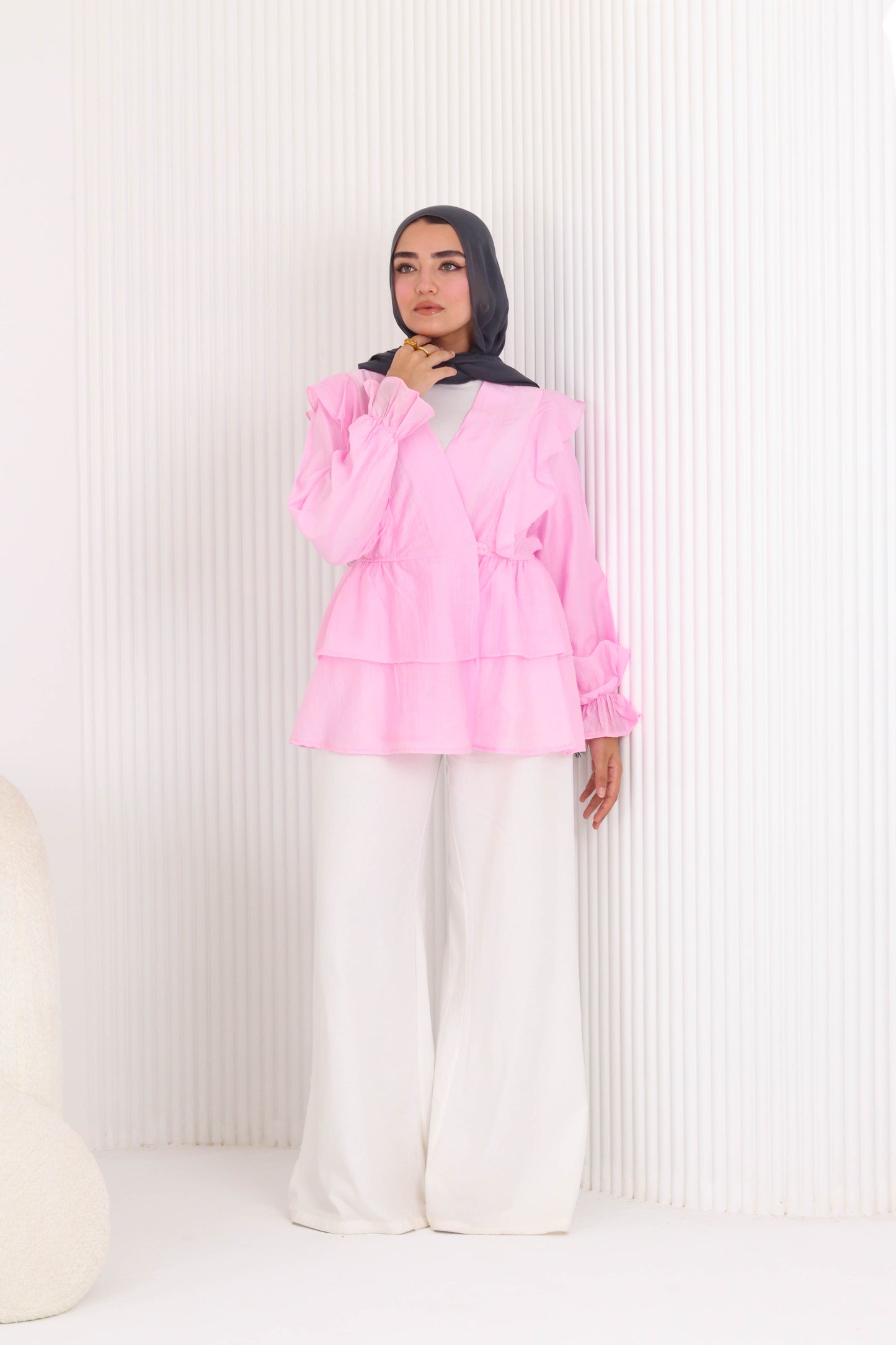 Butterfly blouse in pink