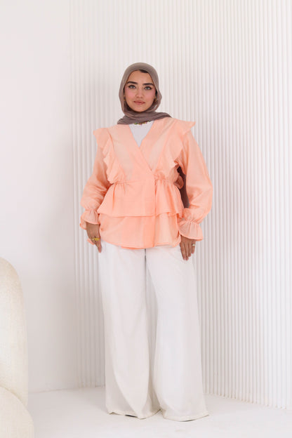 Butterfly blouse in seimon