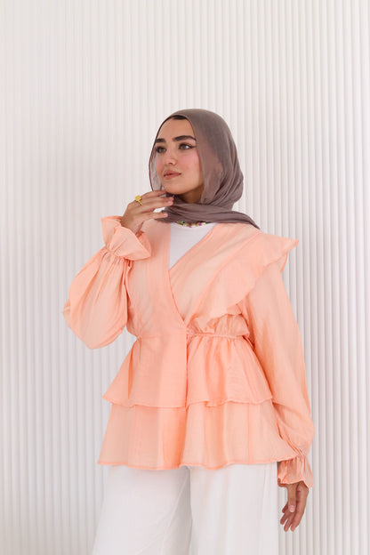 Butterfly blouse in seimon
