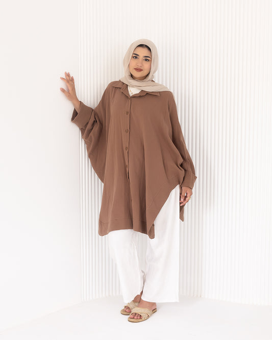 “Ghazal” Long shirt in cafe
