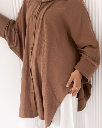 “Ghazal” Long shirt in cafe