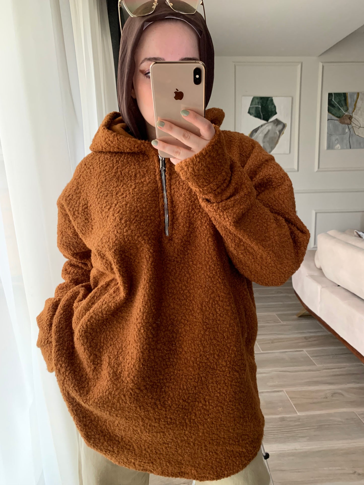 Fur hoodie