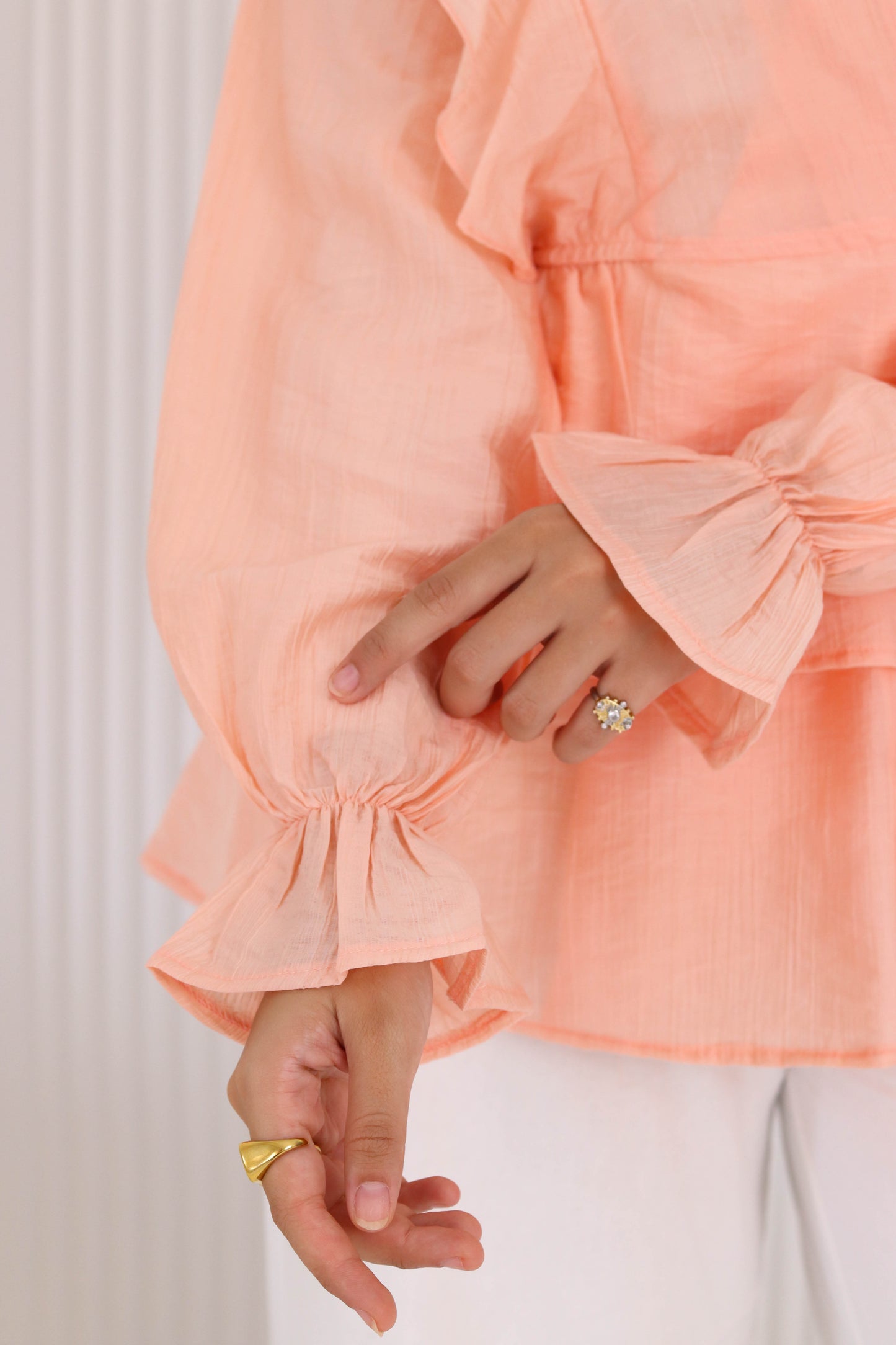 Butterfly blouse in seimon