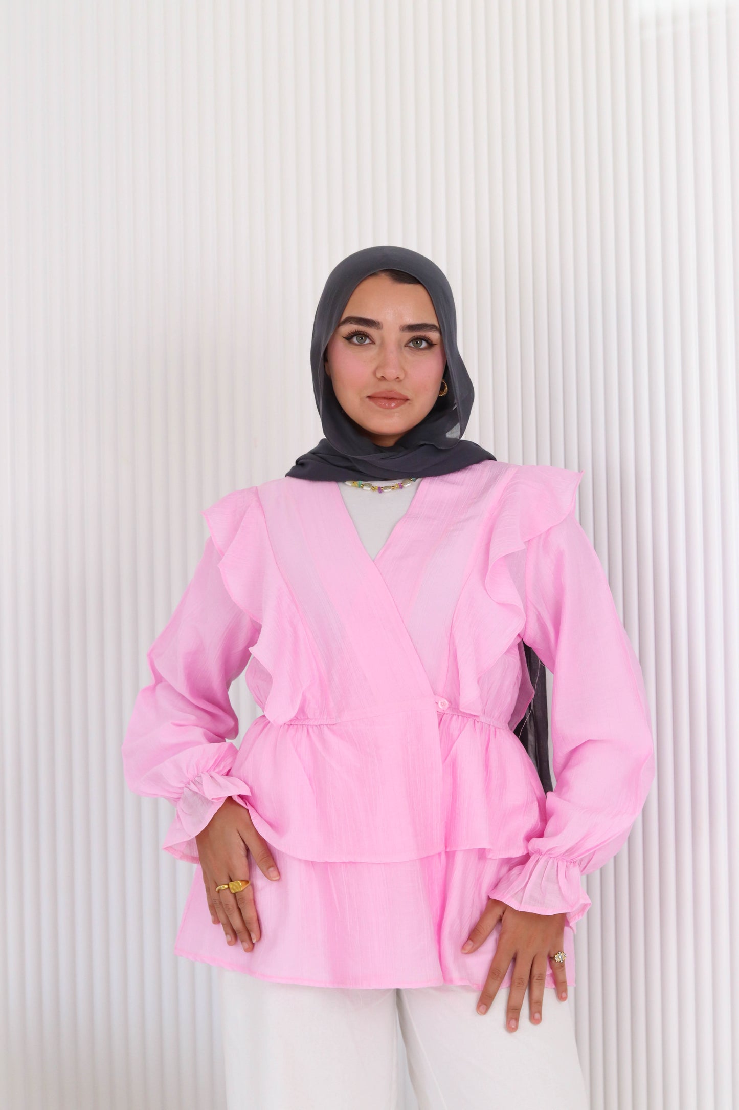 Butterfly blouse in pink
