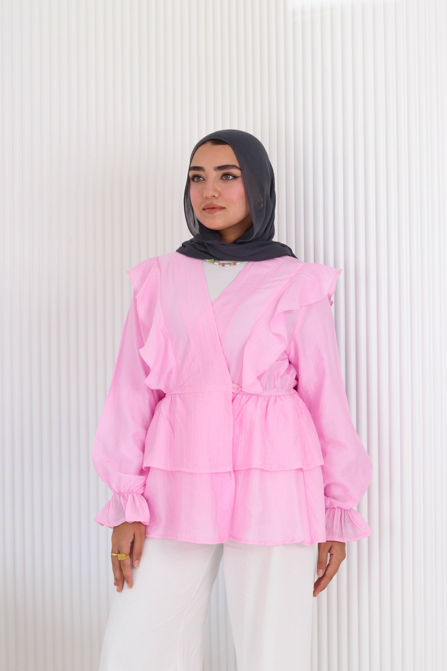 Butterfly blouse in pink