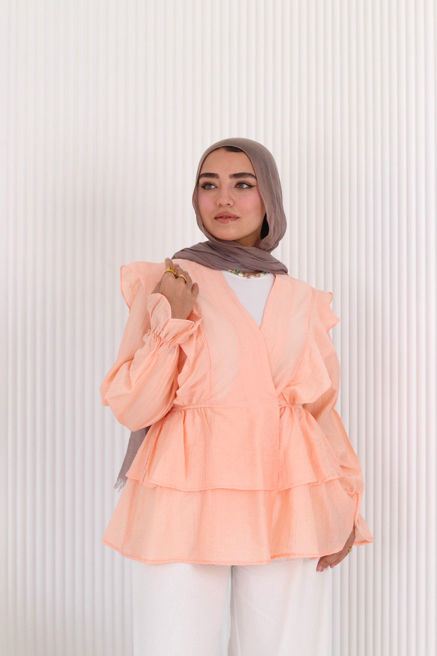 Butterfly blouse in seimon