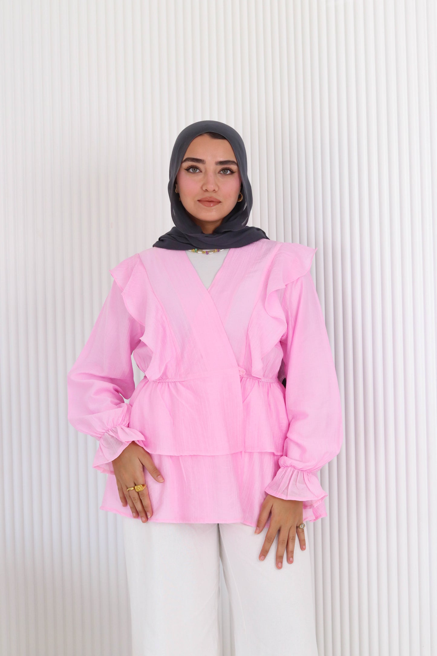 Butterfly blouse in pink