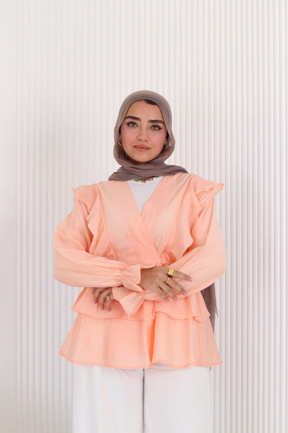 Butterfly blouse in seimon