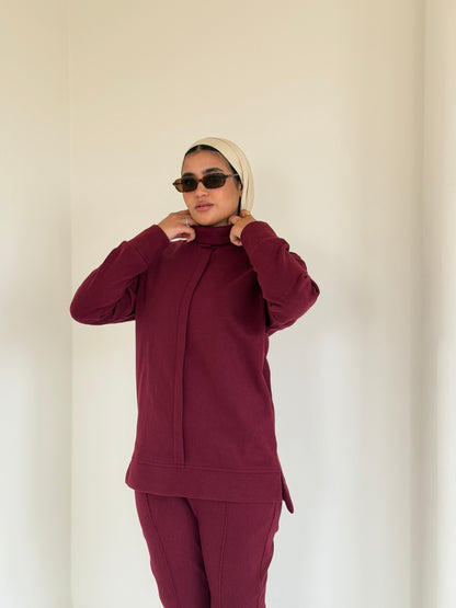 Charleston Cozy Set Maroon