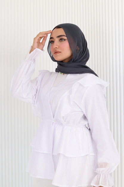 Butterfly blouse in white