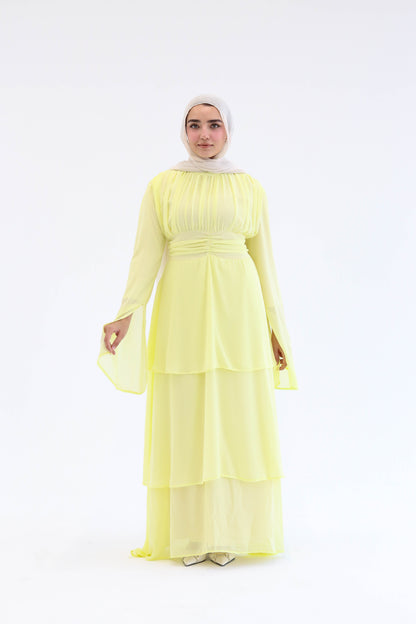 REEM DRESS IN YELLOW