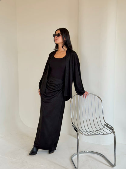 Aura Suede Set Black