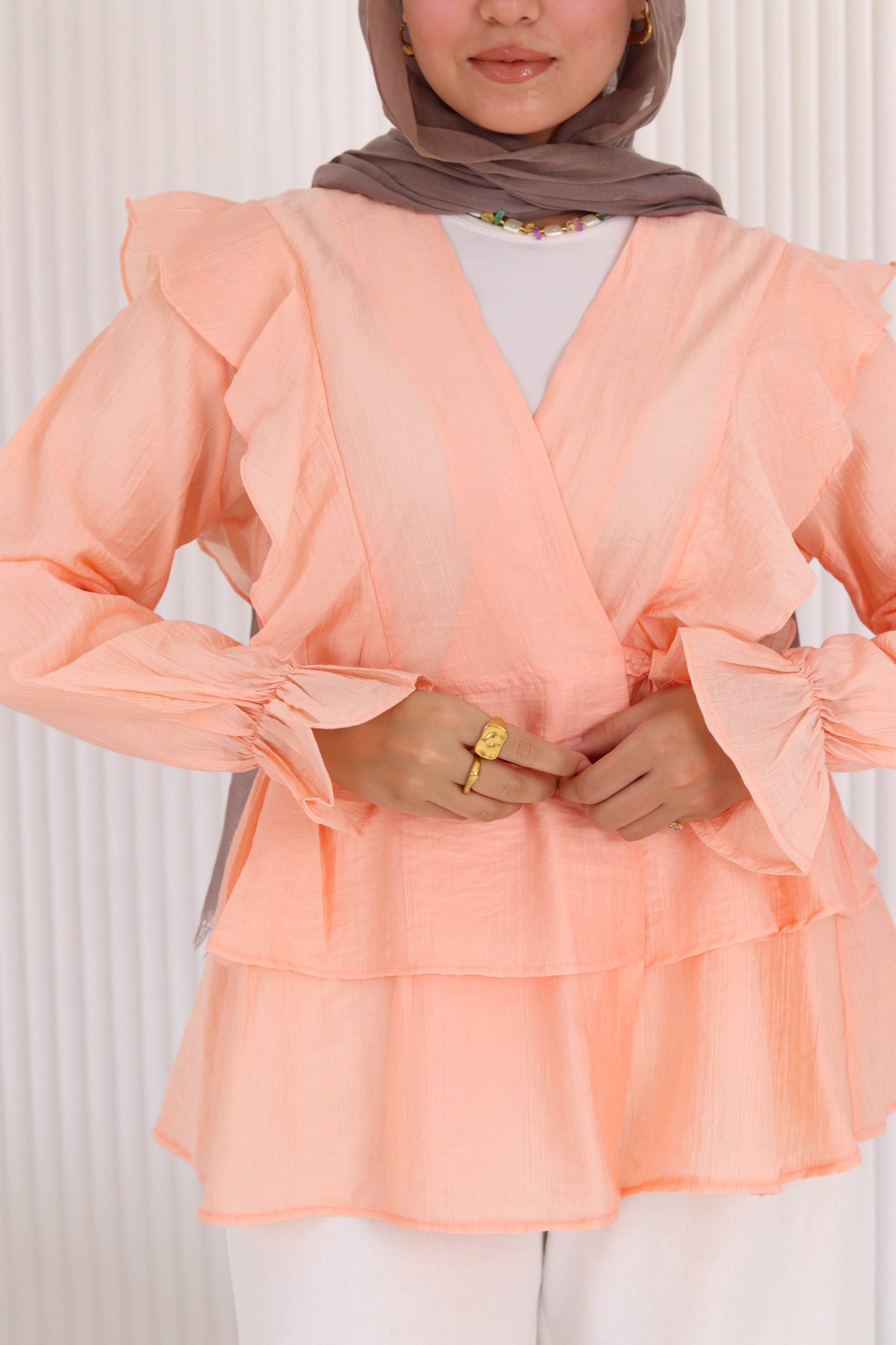 Butterfly blouse in seimon