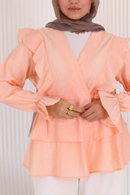 Butterfly blouse in seimon
