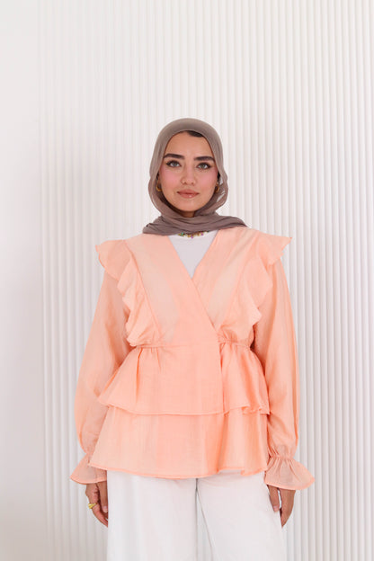 Butterfly blouse in seimon