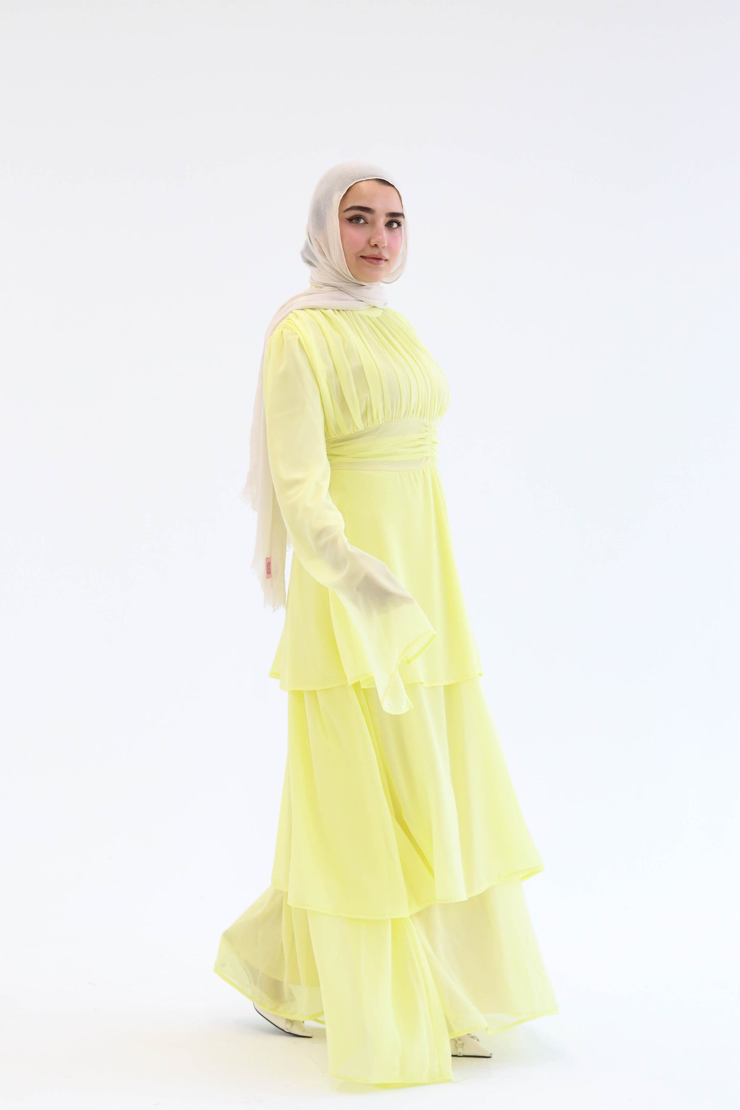REEM DRESS IN YELLOW
