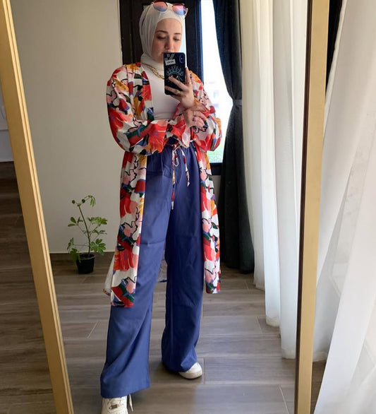 Printed cardigan
