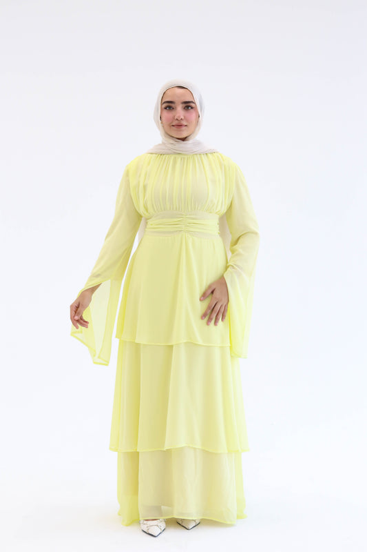 REEM DRESS IN YELLOW