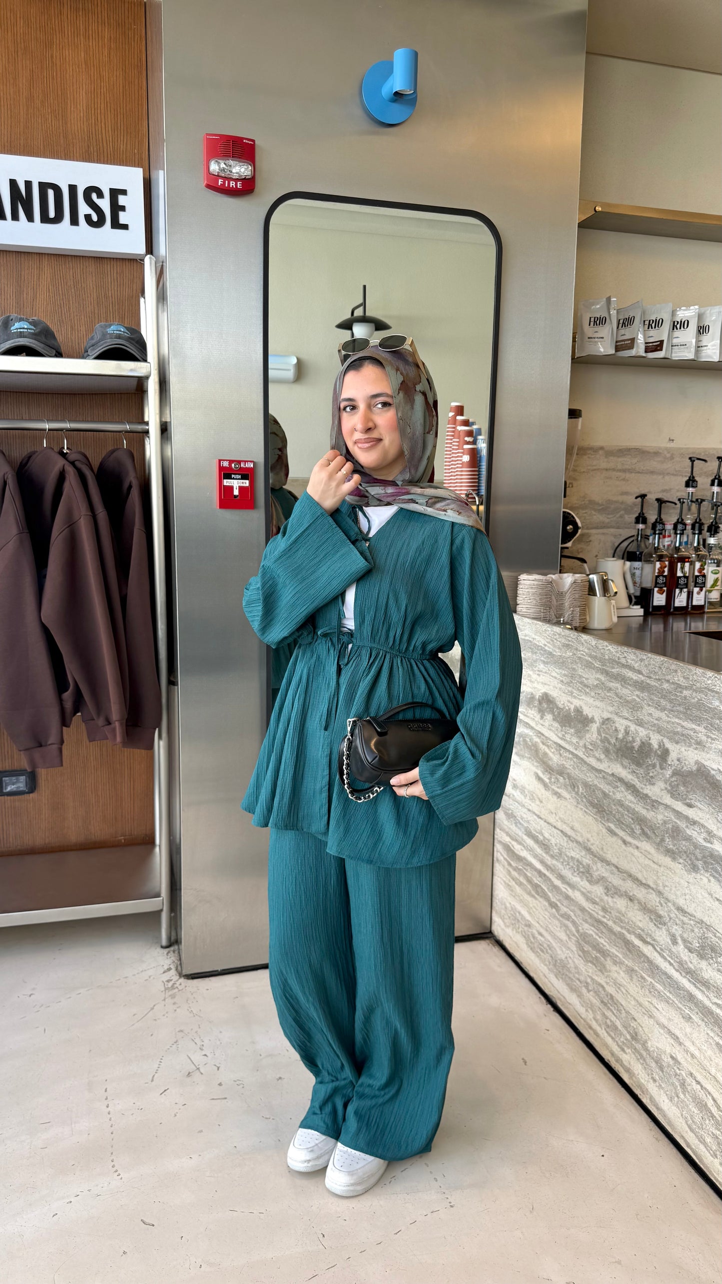 Amber breeze set- Emerald green