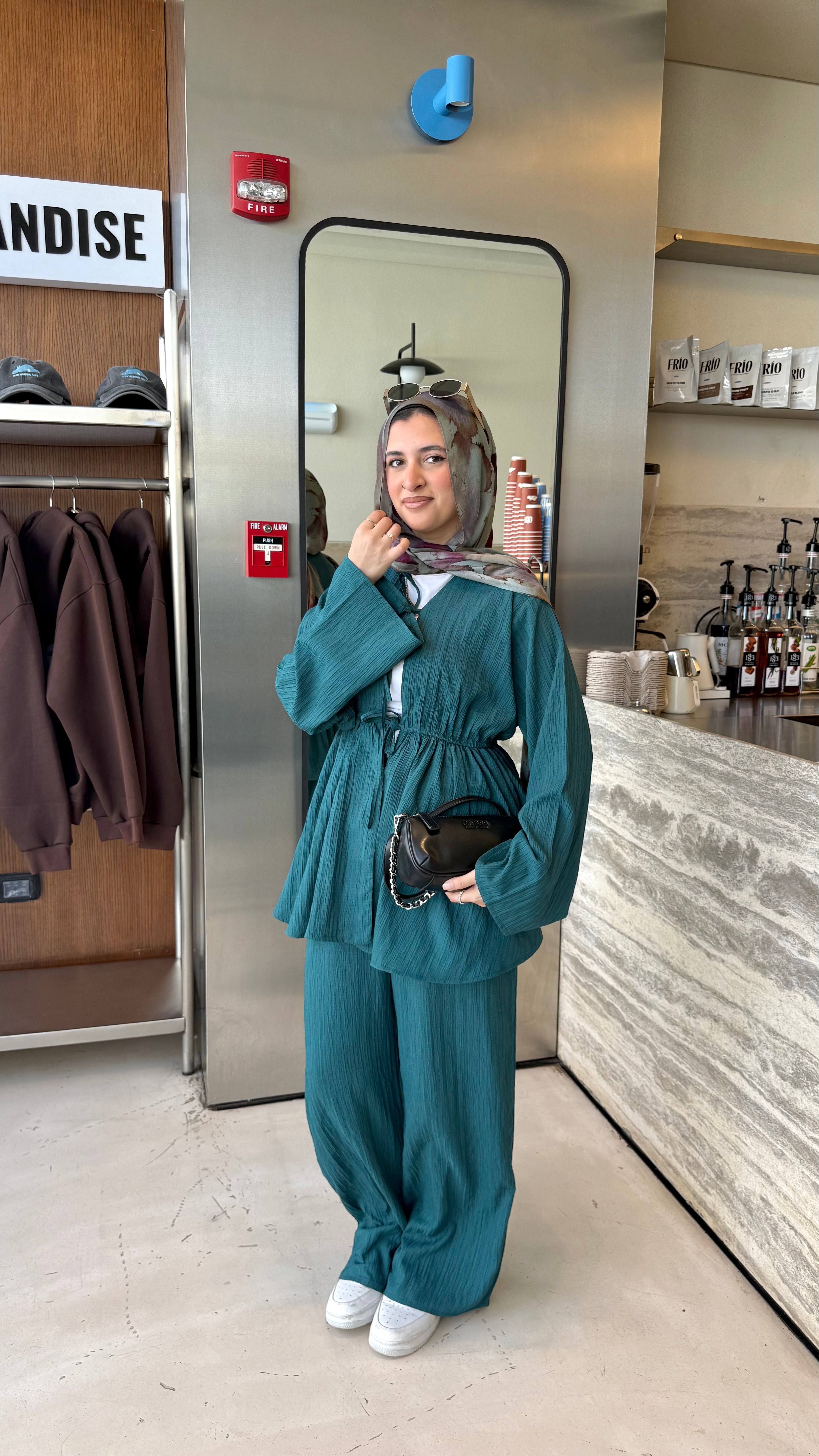 Amber breeze set- Emerald green