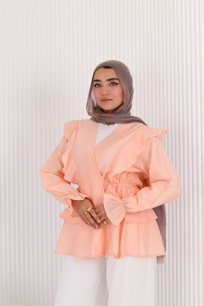 Butterfly blouse in seimon