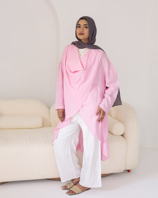 Flowy blouse in pink