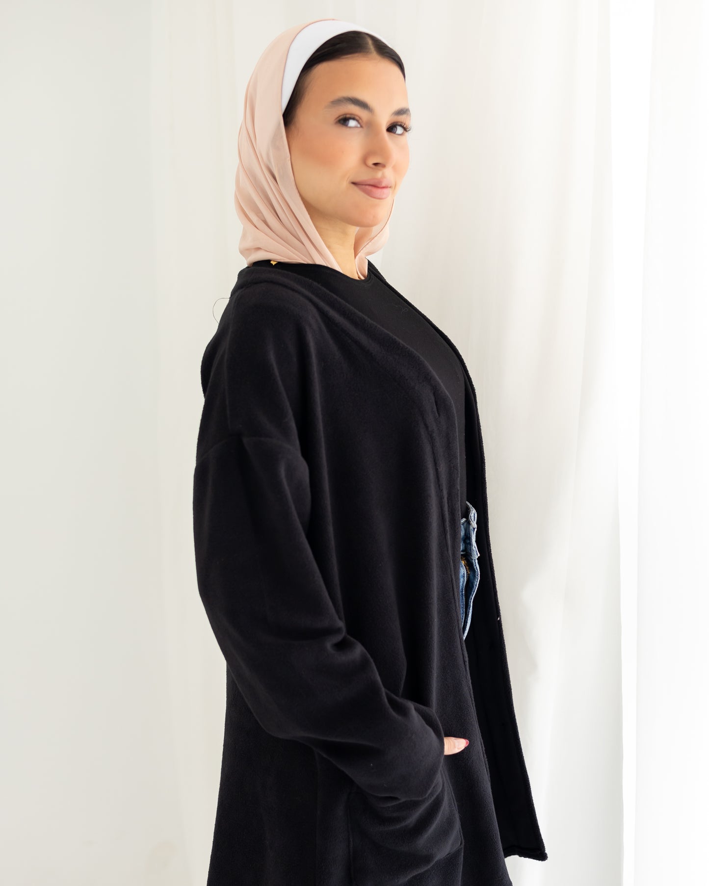 Black cardigan