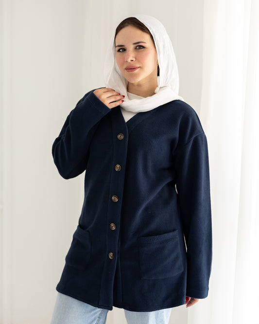 Navy blue cardigan