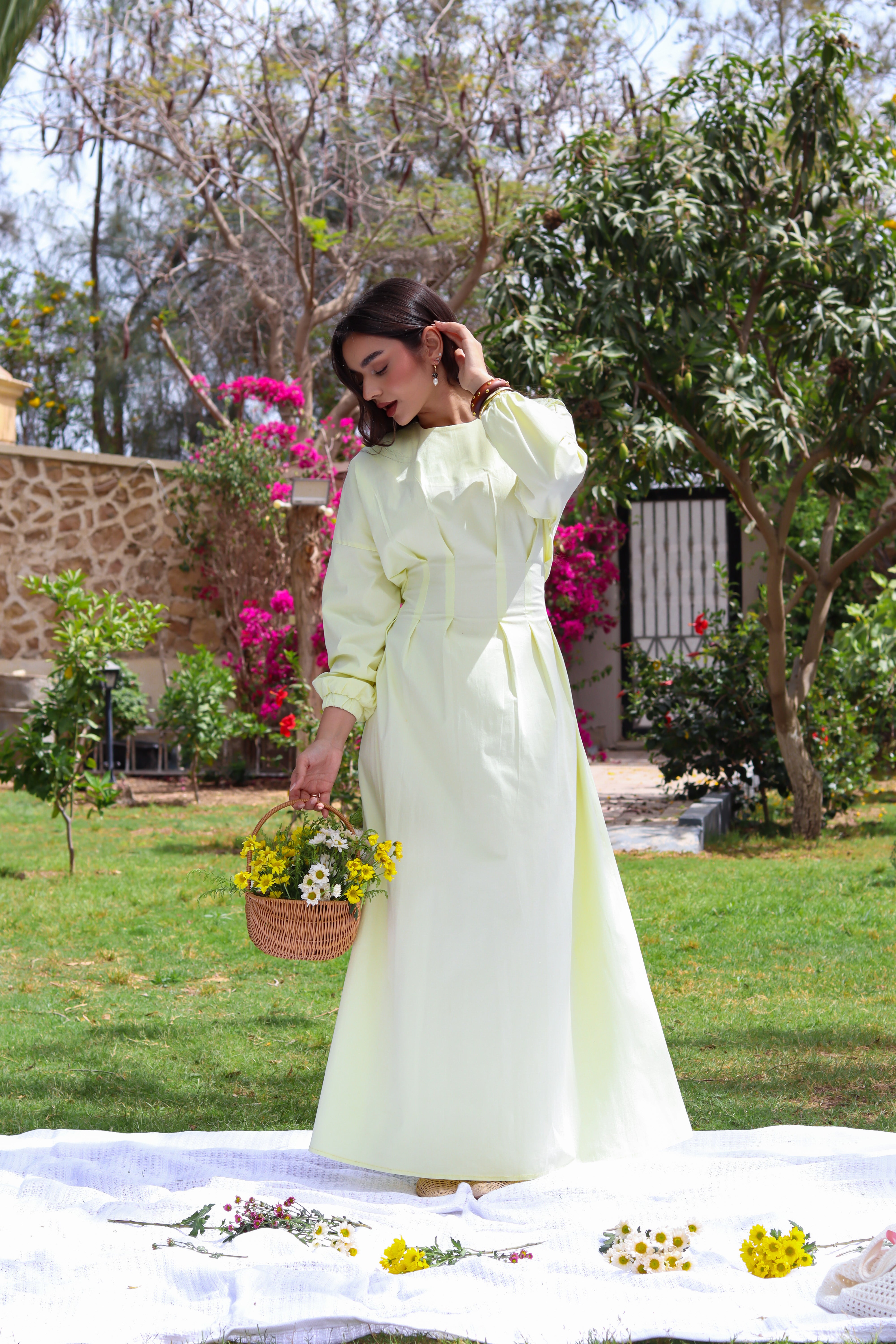 The Blossom Dress-Yellow