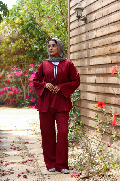Amber breeze set-Burgundy