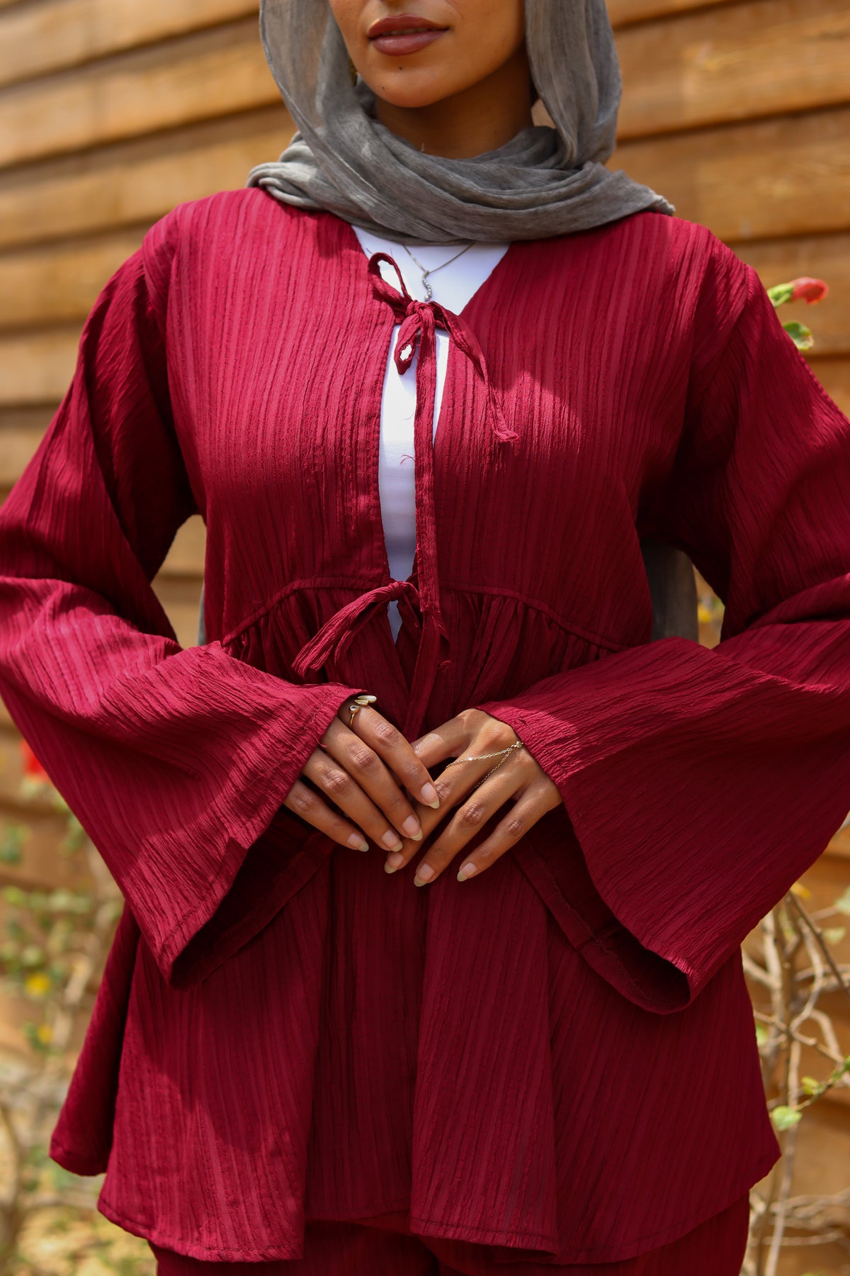 Amber breeze set-Burgundy