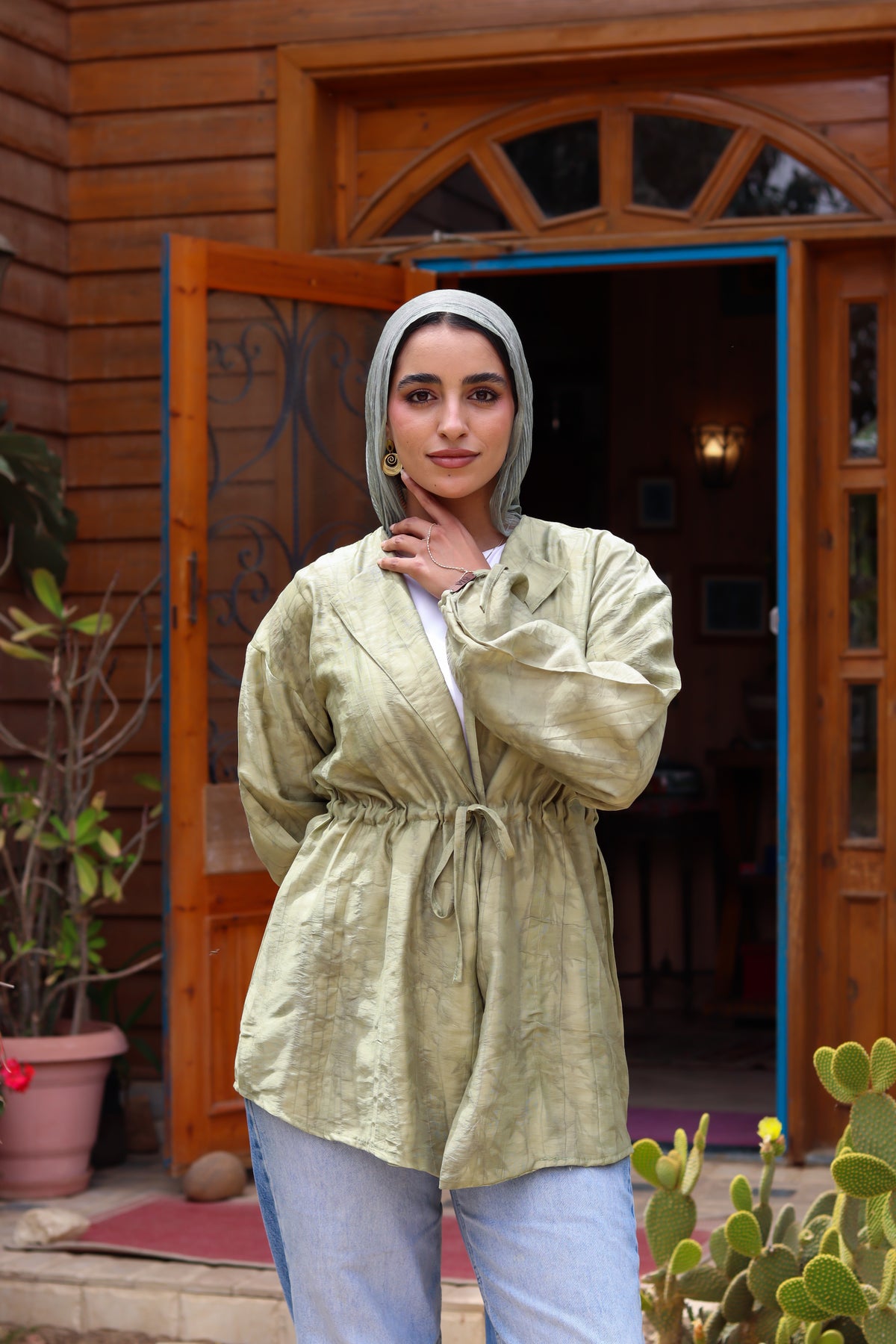 Sun-Kissed Blouse-Olive
