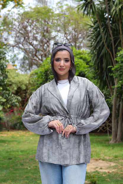 Sun-Kissed Blouse-Gray