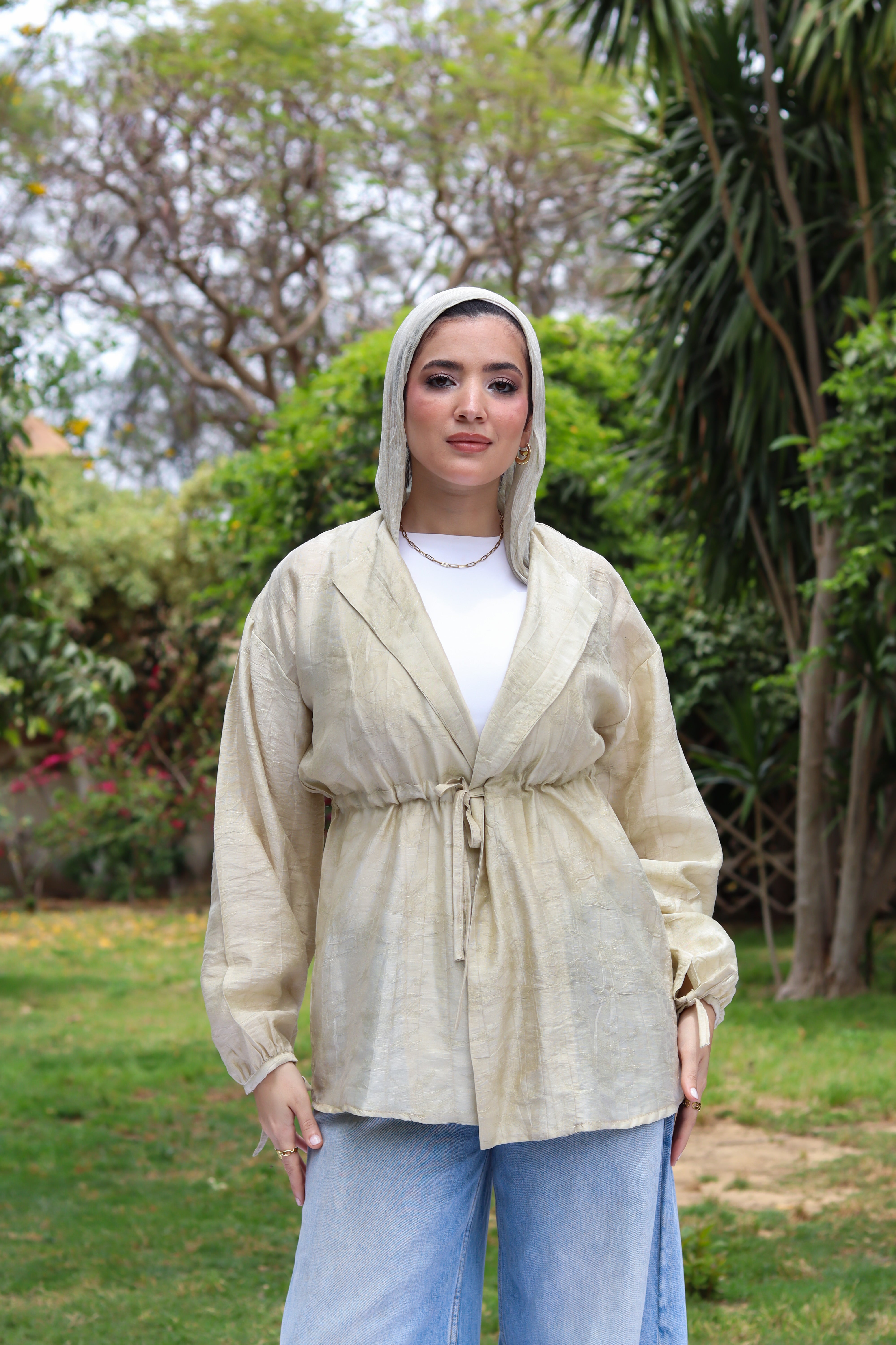 Sun-Kissed Blouse-Beige
