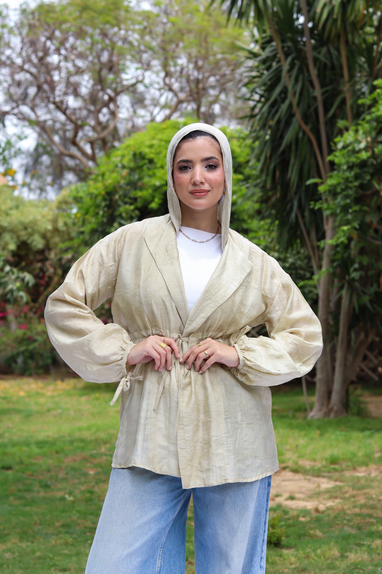 Sun-Kissed Blouse-Beige