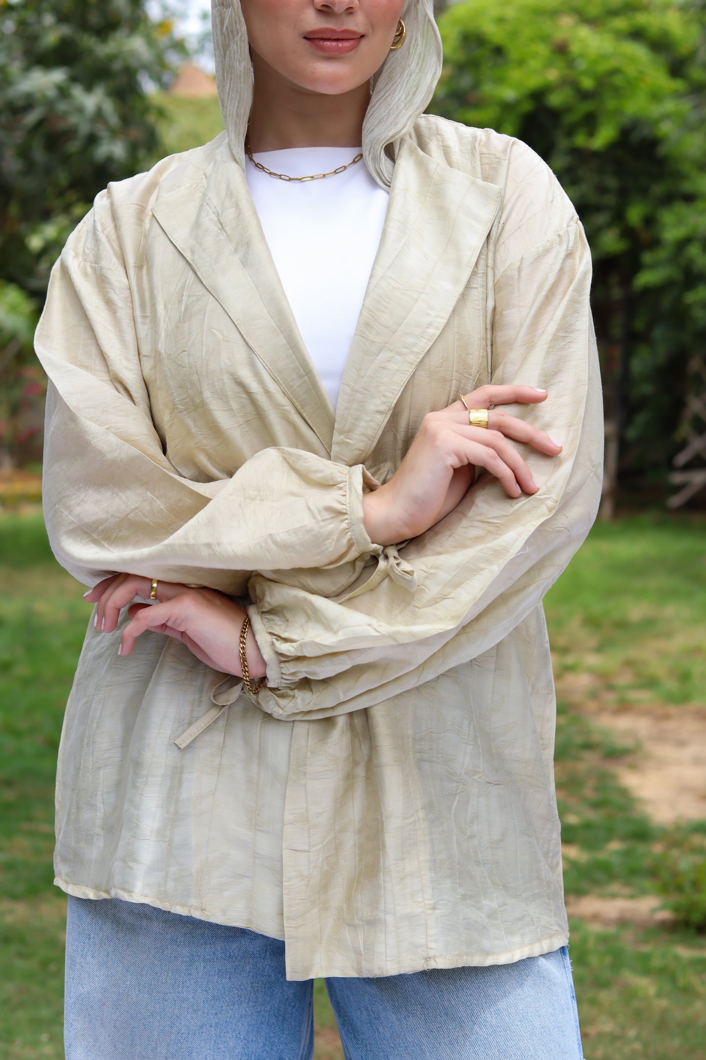 Sun-Kissed Blouse-Beige