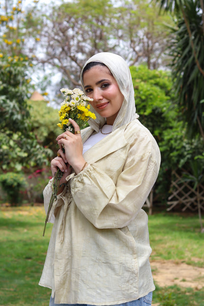 Sun-Kissed Blouse-Beige