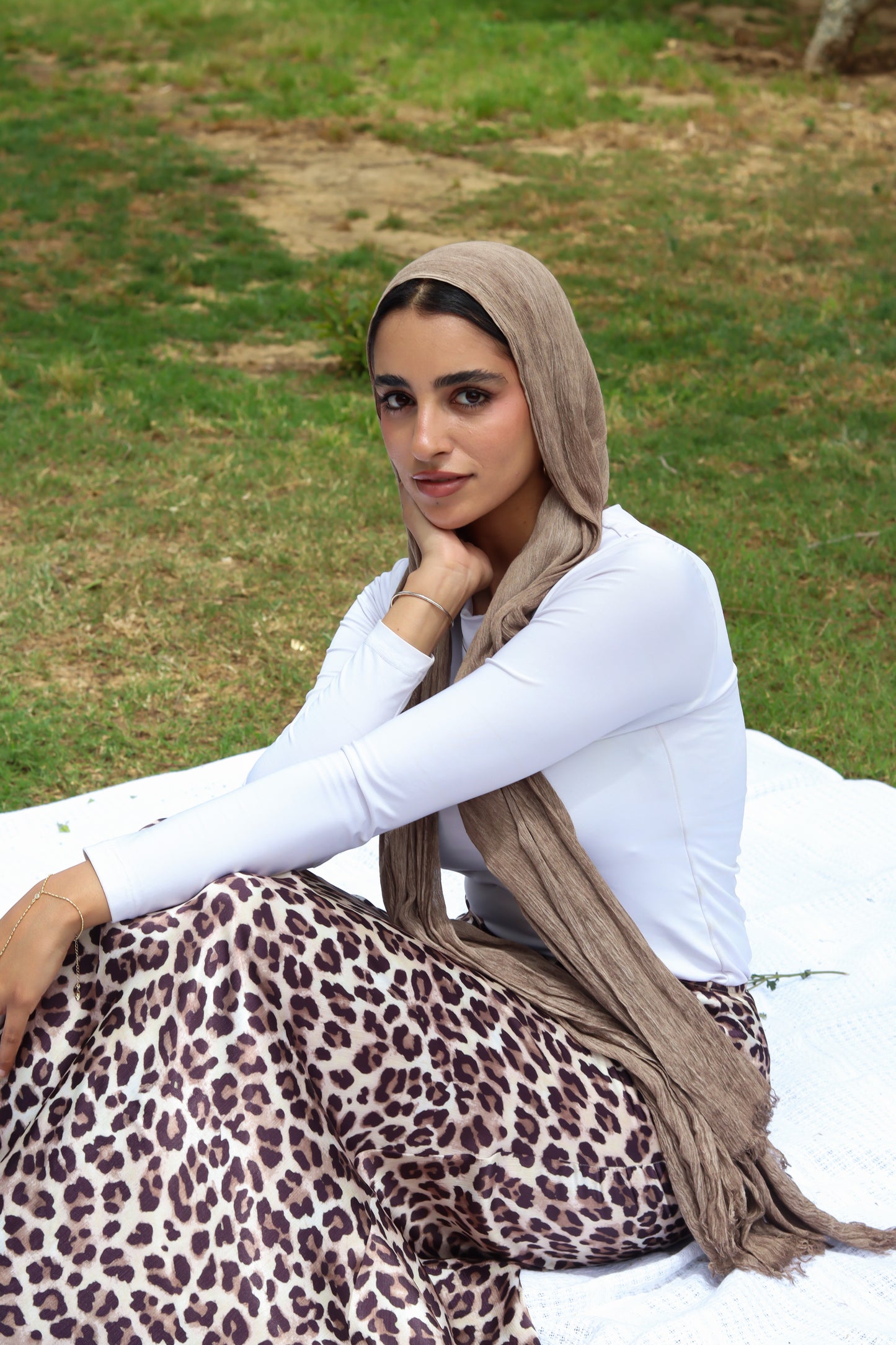 Dreamy Satin Skirt-Tiger