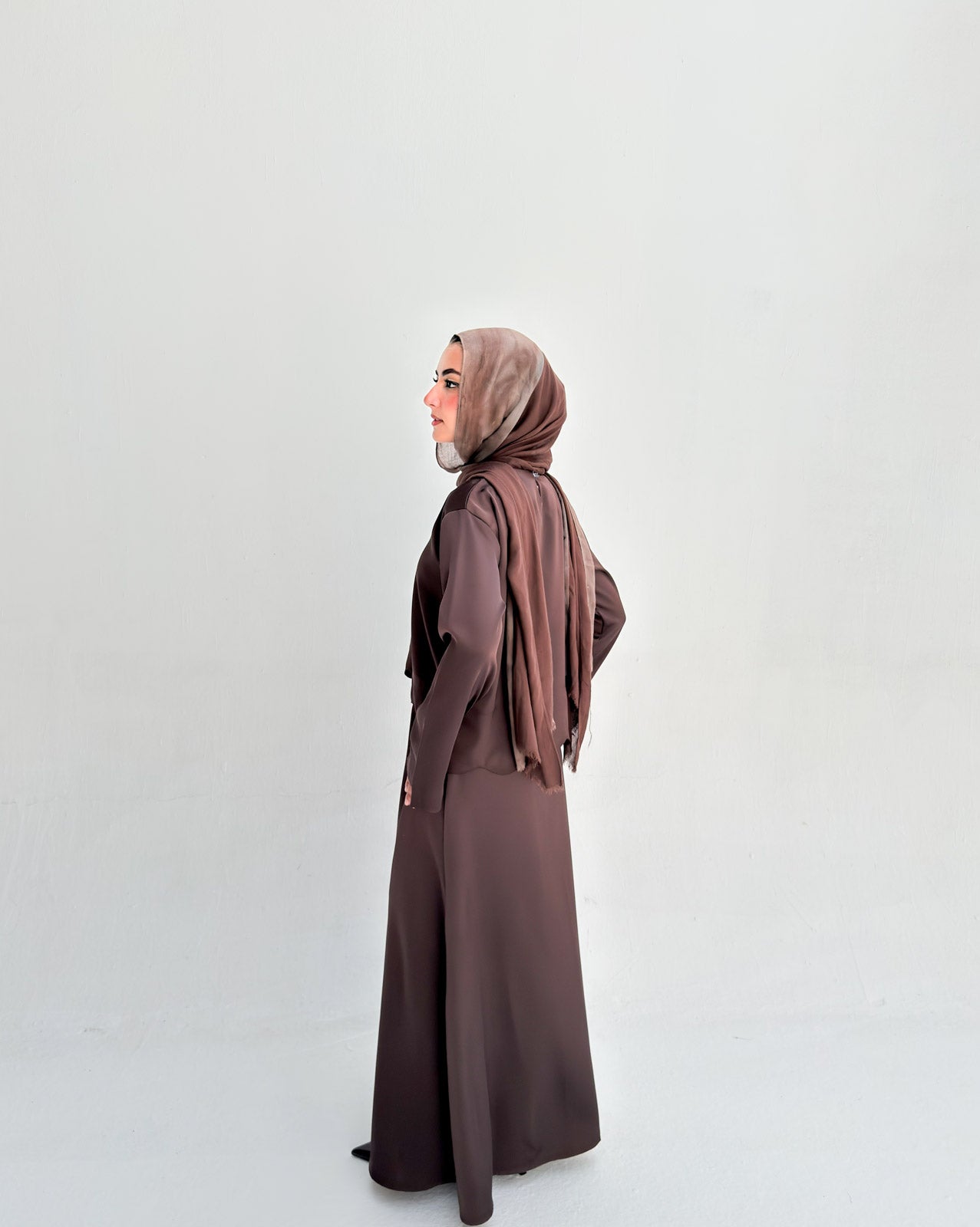 Sia Satin Set - Brown