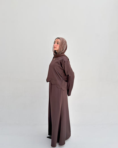 Sia Satin Set - Brown