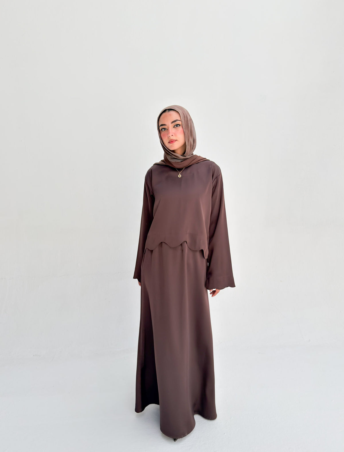 Sia Satin Set - Brown