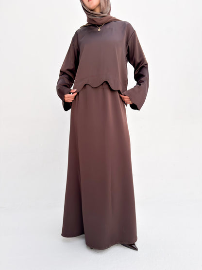 Sia Satin Set - Brown