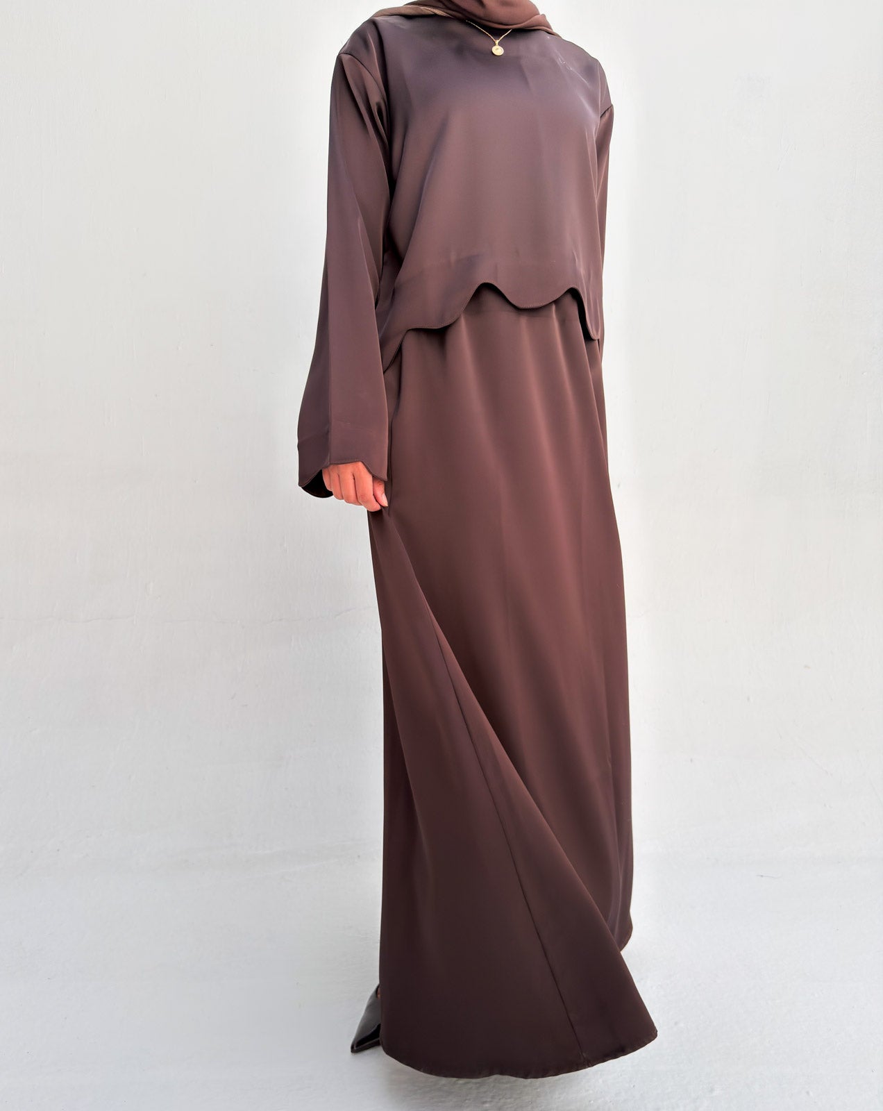 Sia Satin Set - Brown